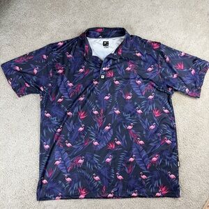 Greater Half Mens Mingos Performance Stretch Moisture Wicking Polo Shirt Size XL